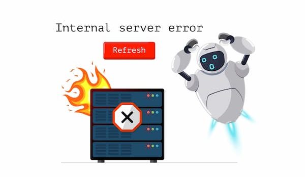 Internal server error, server on fire